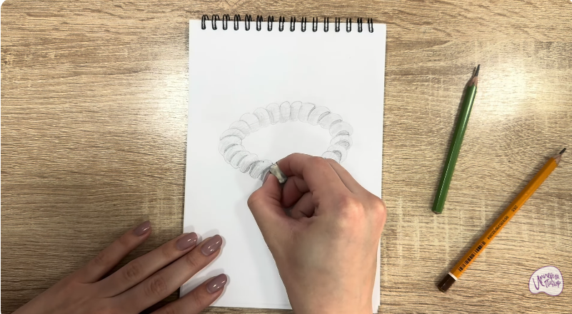 Рисуем Резинка-пружинка