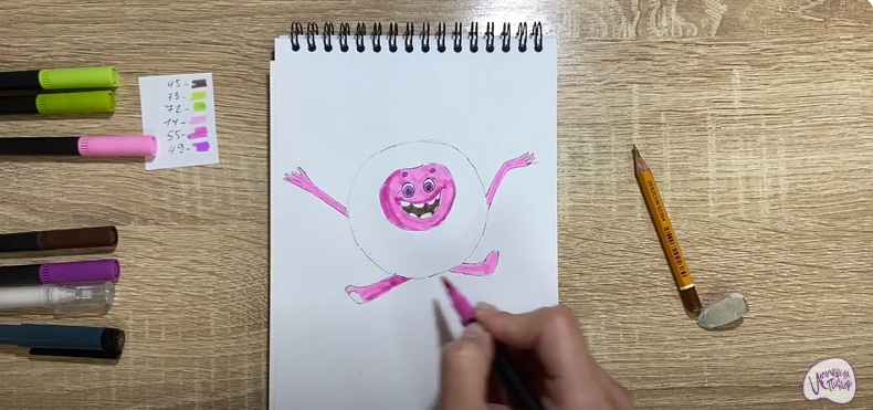 Рисуем Бублик из "Геройчики"
