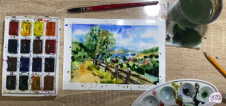 Рисуем Плёс