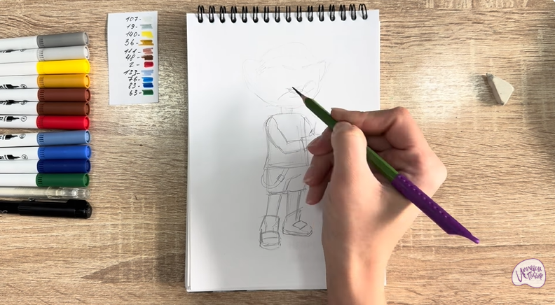 Рисуем Стар Нави из "Джи-Джи Бонд"