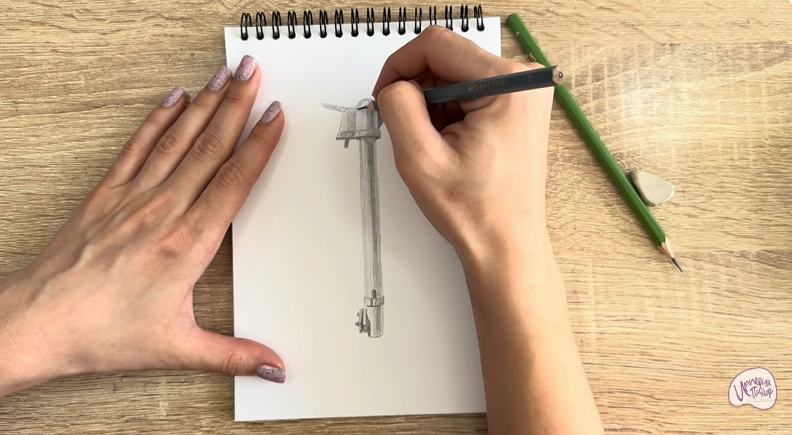 Рисуем Колонка водоразборная