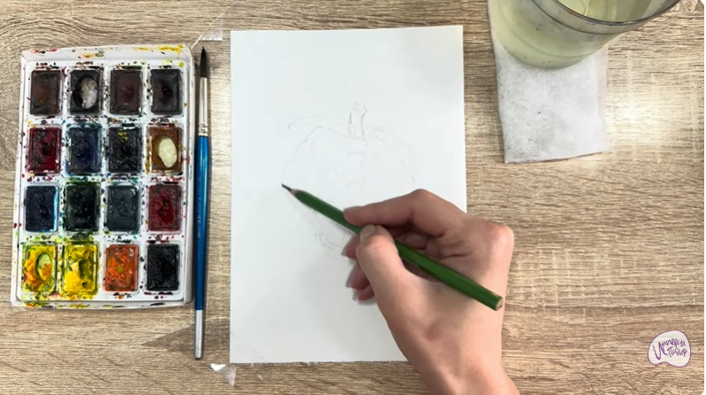 Рисуем Сахарное яблоко