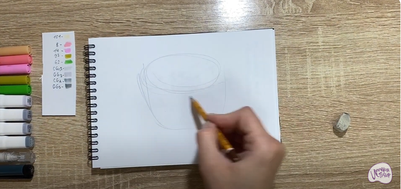 Рисуем Окрошка