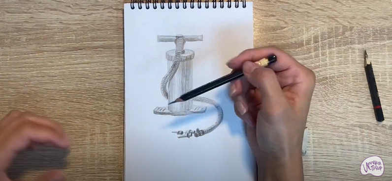 Рисуем Ручной насос