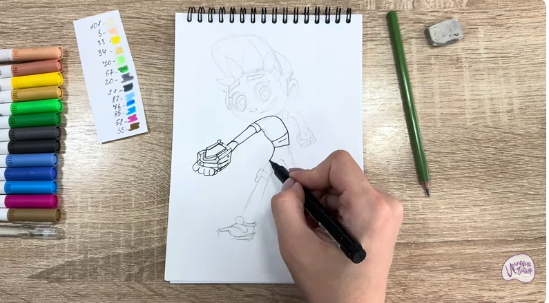 Рисуем Тимми из "Живой гараж"