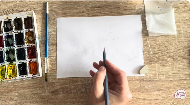 Рисуем Гора Ай-Петри