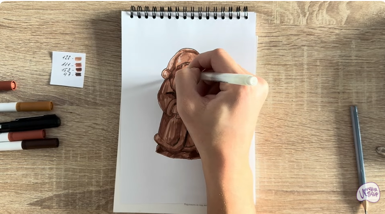 Рисуем Шоколадный Дед Мороз