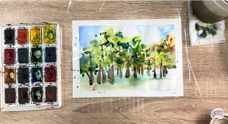 Рисуем Озеро Сукко