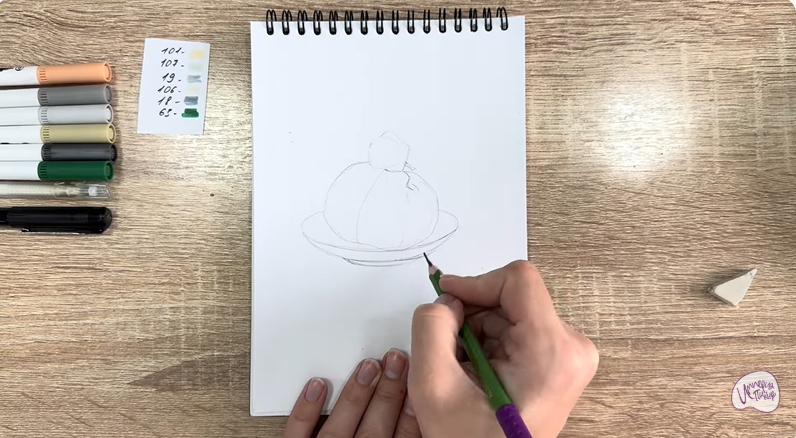 Рисуем Сыр Буратта