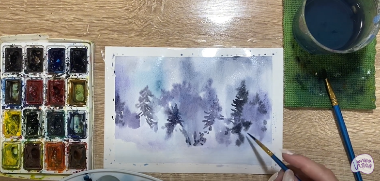 Рисуем Снегопад