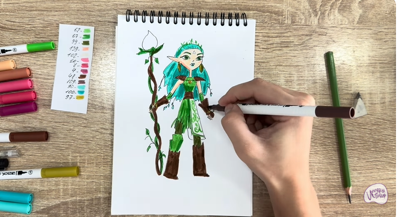 Рисуем Дриада из "Сказочный Патруль"