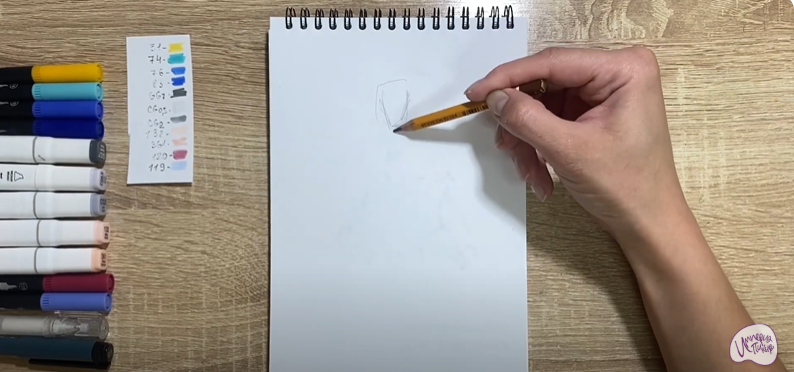 Рисуем Эмма Карловна из мультика "Чуч-Мяуч"
