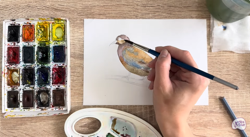 Рисуем Горлица