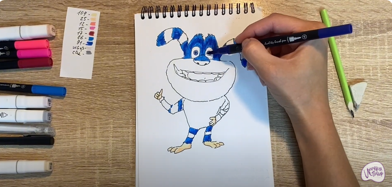 Рисуем Ози из "Финник"
