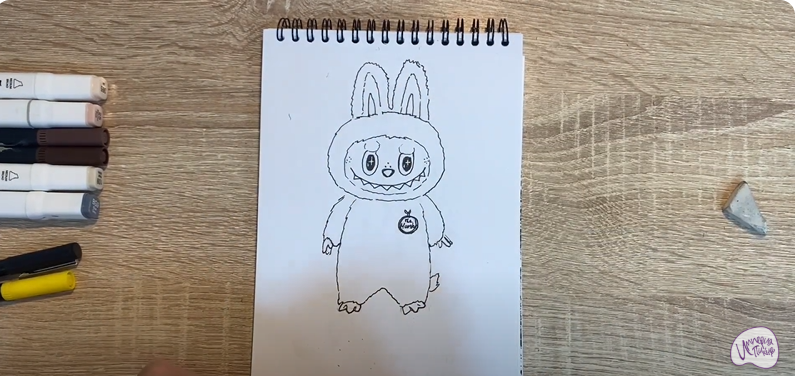 Рисуем Лабубу