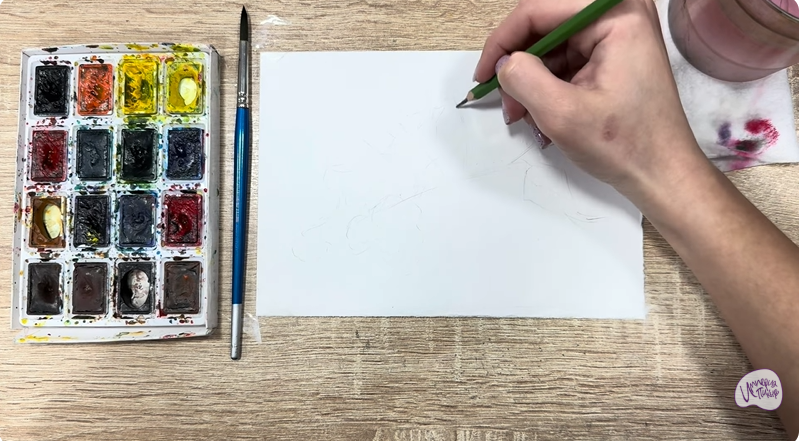 Рисуем Таволга