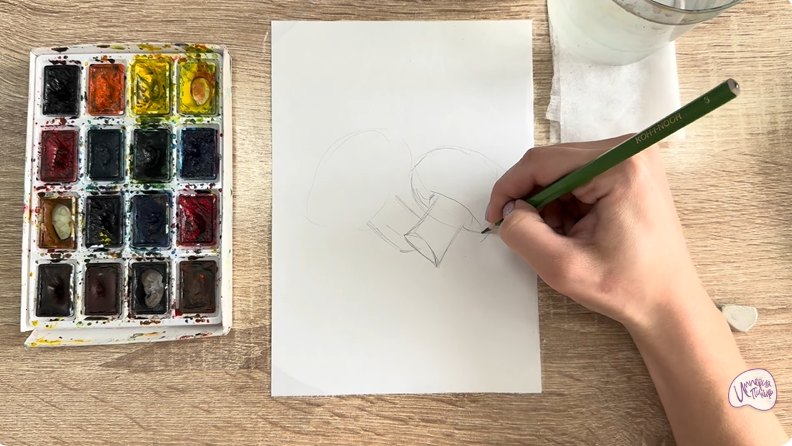 Рисуем Шампиньоны