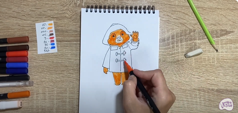 Рисуем Паддингтон