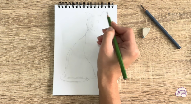 Рисуем Бурманский кот