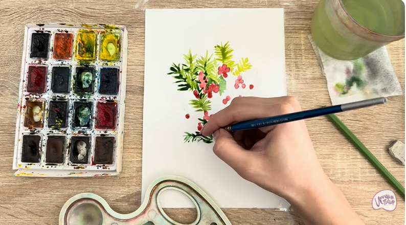 Рисуем Тис ягодный