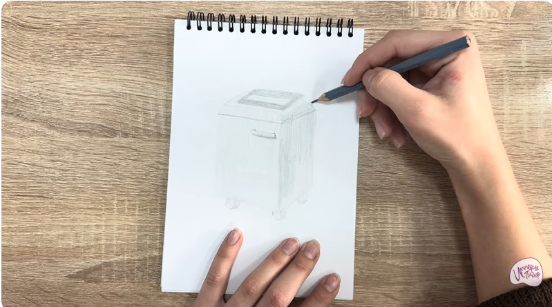 Рисуем Уничтожитель бумаги