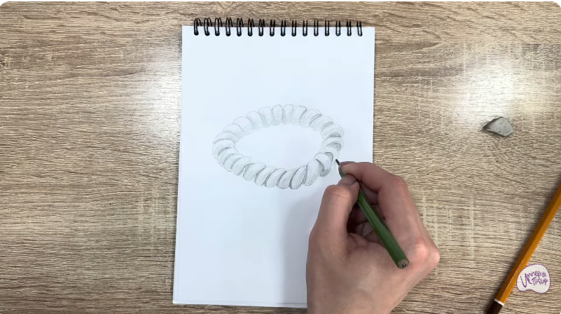 Рисуем Резинка-пружинка