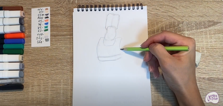 Рисуем Утёс из мультфильма "Маракуда"