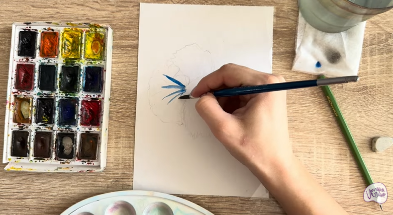 Рисуем Рыба петушок