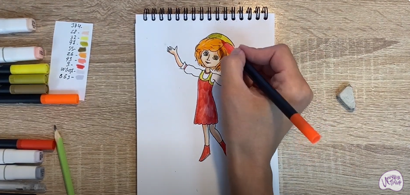 Рисуем Варя из "Царевны"