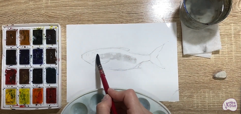 Рисуем Вобла