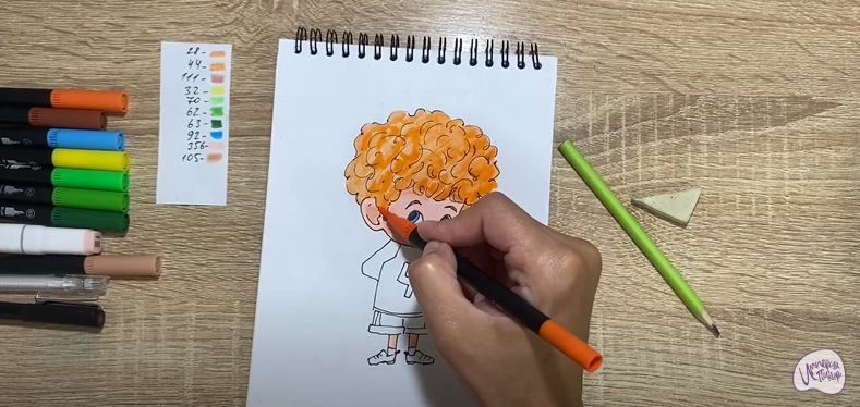 Рисуем Деннис из "Монстры на каникулах"