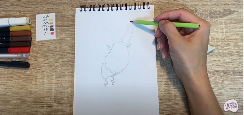 Рисуем Сова из "Царевны"