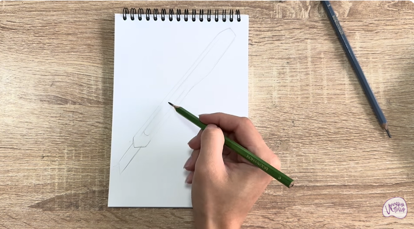 Рисуем Канцелярский нож