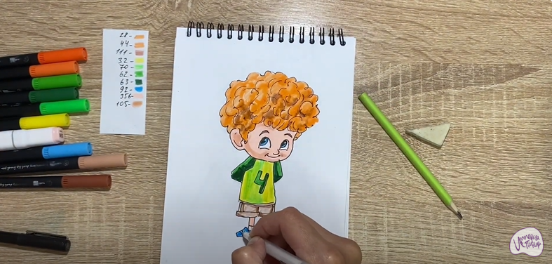 Рисуем Деннис из "Монстры на каникулах"
