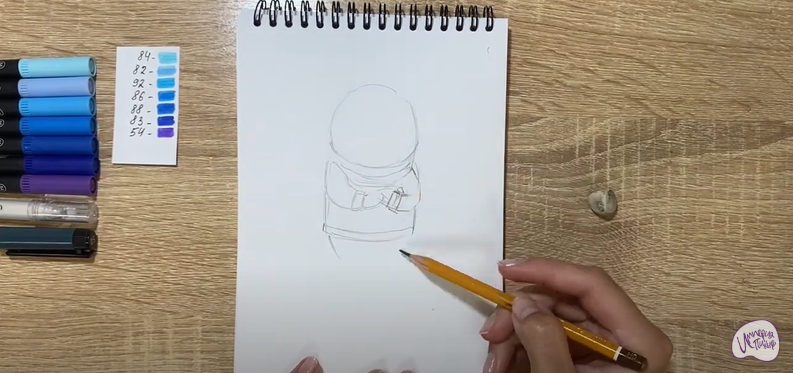 Рисуем Печаль из "Головоломки 2"