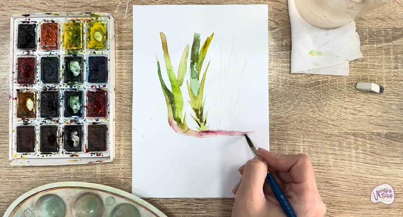 Рисуем Аир болотный