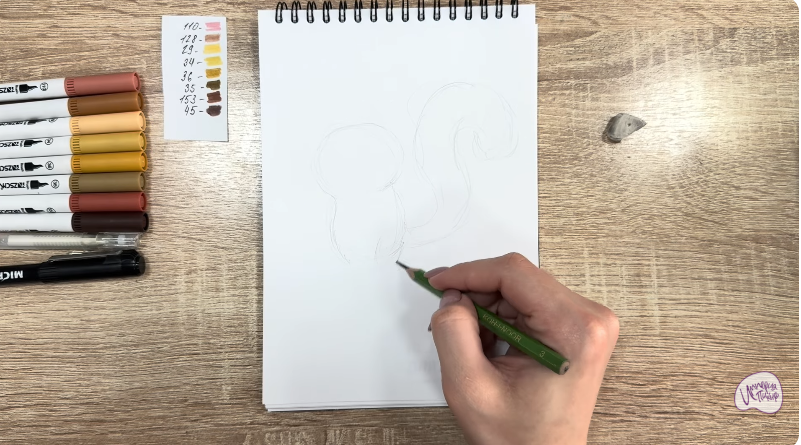 Рисуем Морт из "Мадагаскар"