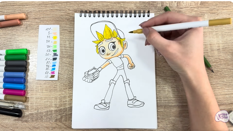 Рисуем Тимми из "Живой гараж"