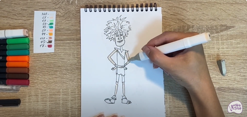 Рисуем Маракуда из мультфильма "Маракуда"
