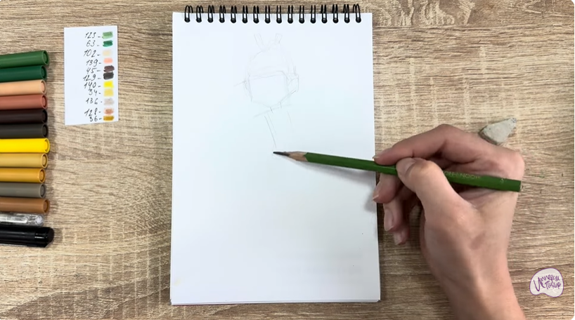 Рисуем Виктор из "герои Энвелла"