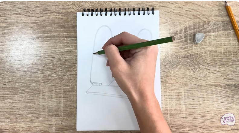 Рисуем Подставка для книг