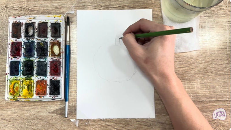 Рисуем Сахарное яблоко