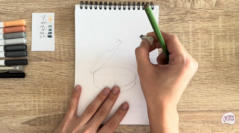 Рисуем Пудра для лица