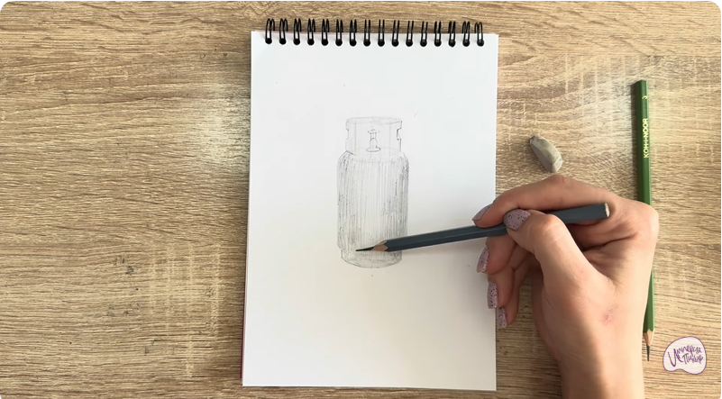 Рисуем Газовый баллон