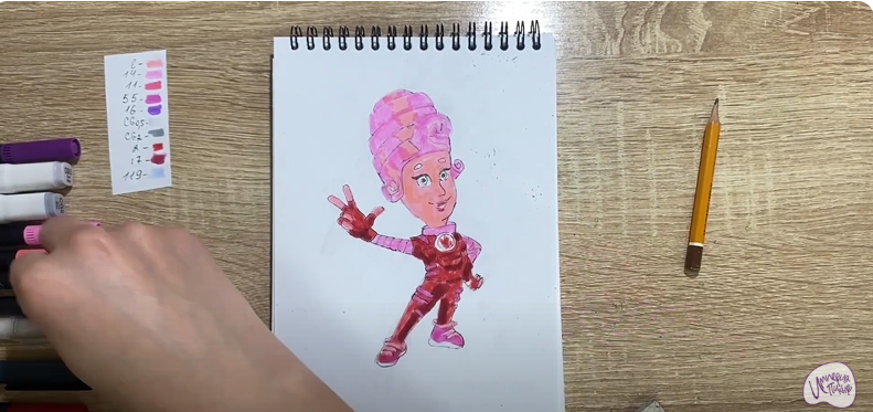 Рисуем Мася из "Фиксиков"