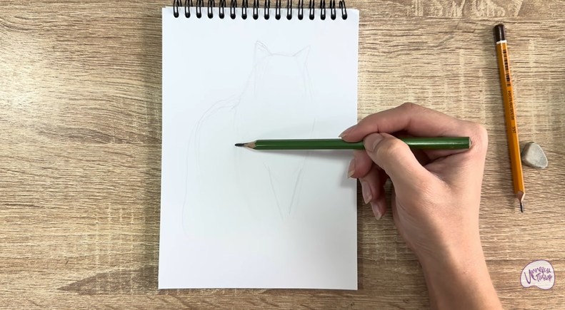 Рисуем Норвежский лесной кот