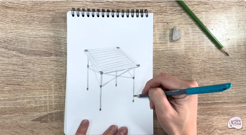 Рисуем Походный стол