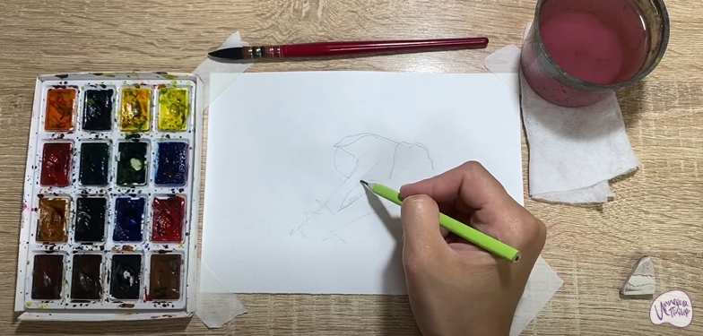 Рисуем Аскокорине торфяная