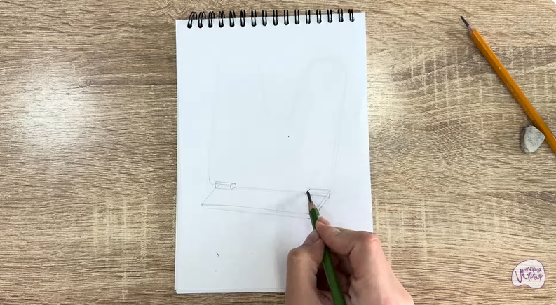 Рисуем Подставка для книг