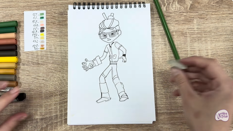 Рисуем Виктор из "герои Энвелла"